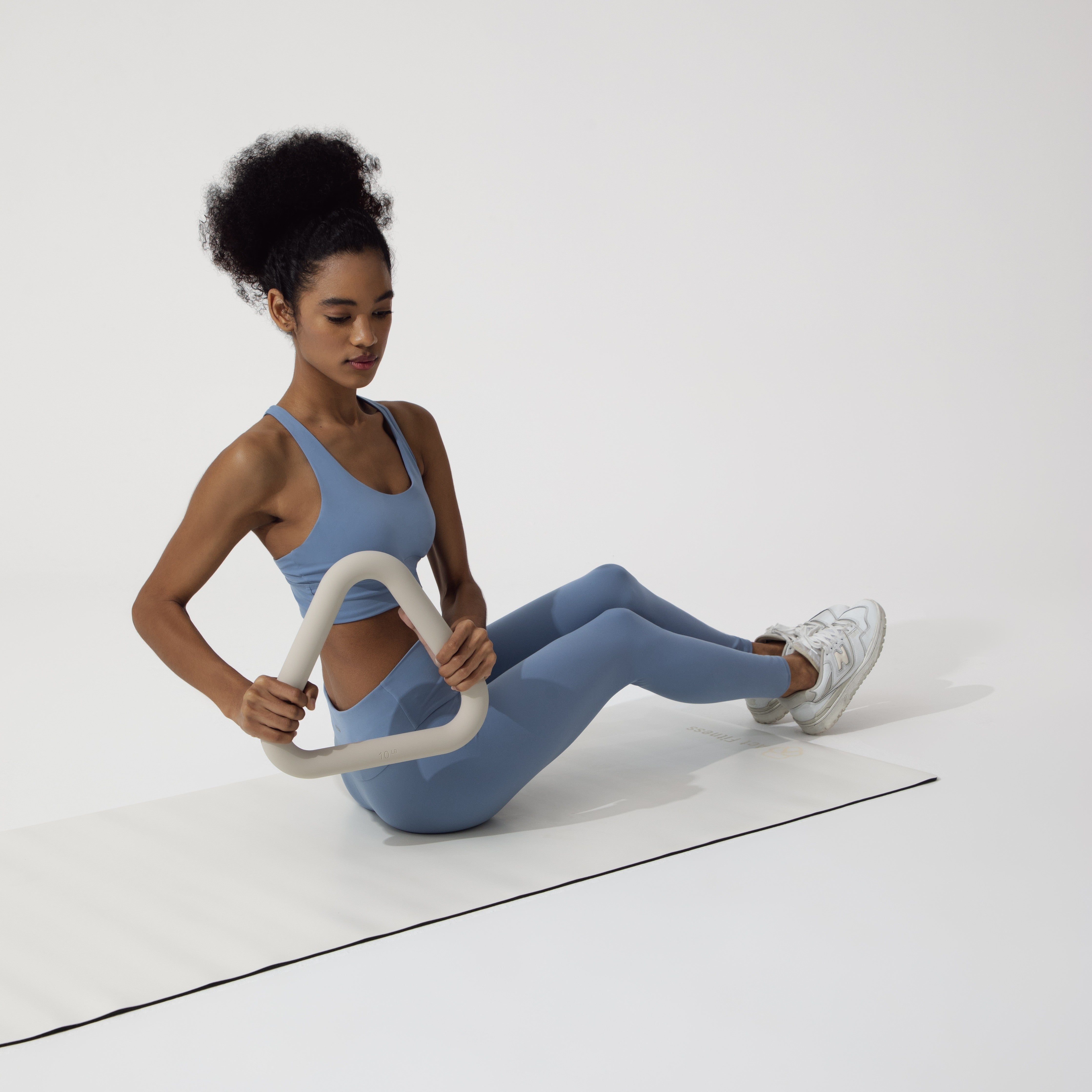 Üçgen Dumbbell Seti Bej