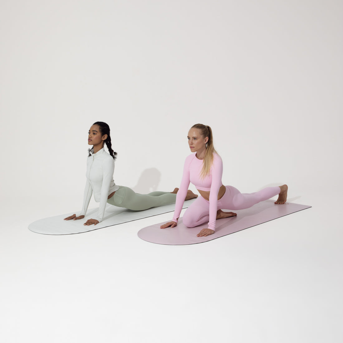 Yoga Fitness Matı Oval Açık Pembe