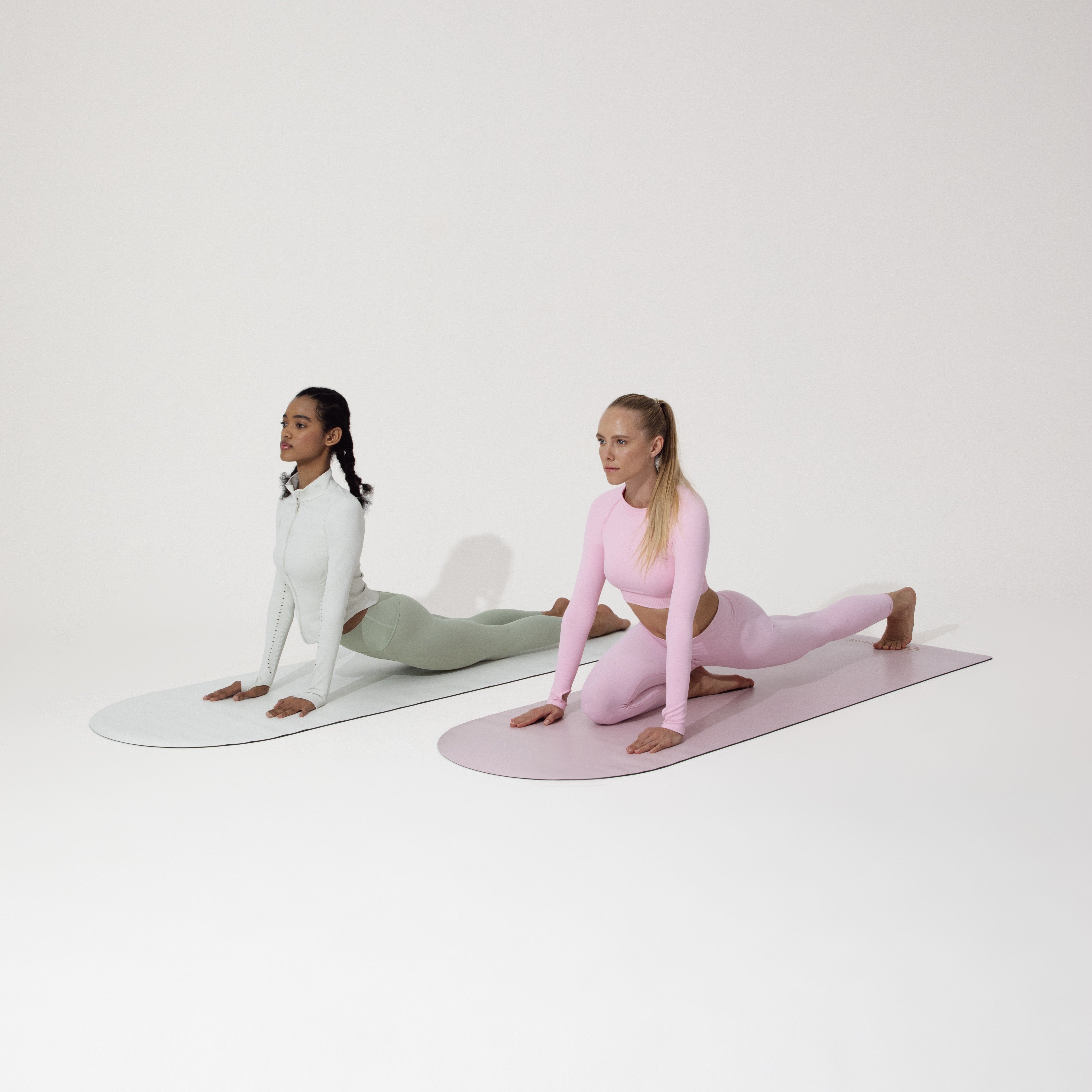 Yoga Fitness Matı Oval Açık Pembe