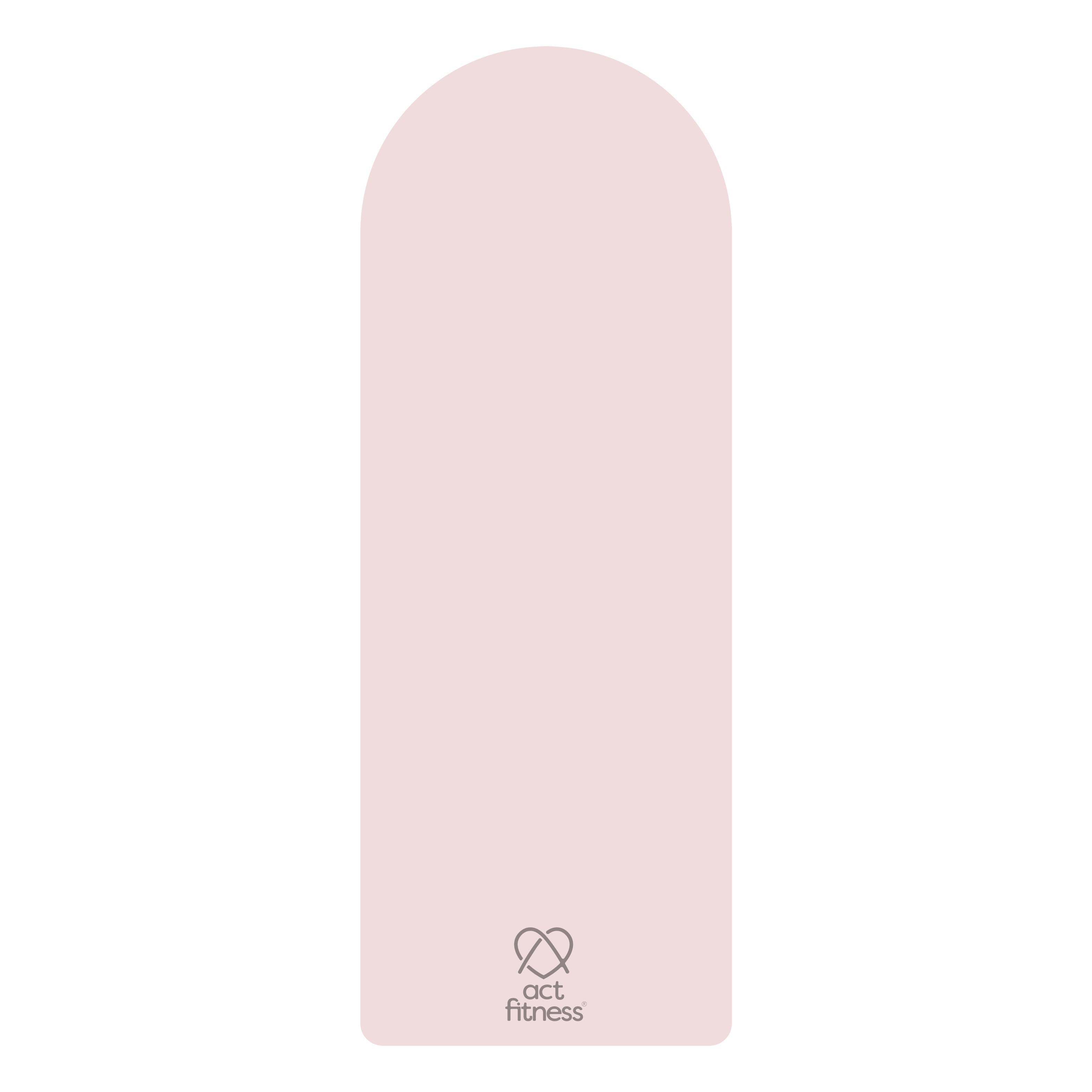 Yoga Fitness Matı Oval Açık Pembe