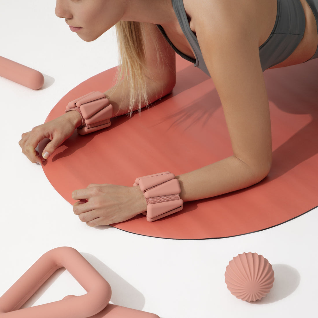 Yoga Fitness Matı Oval Somon