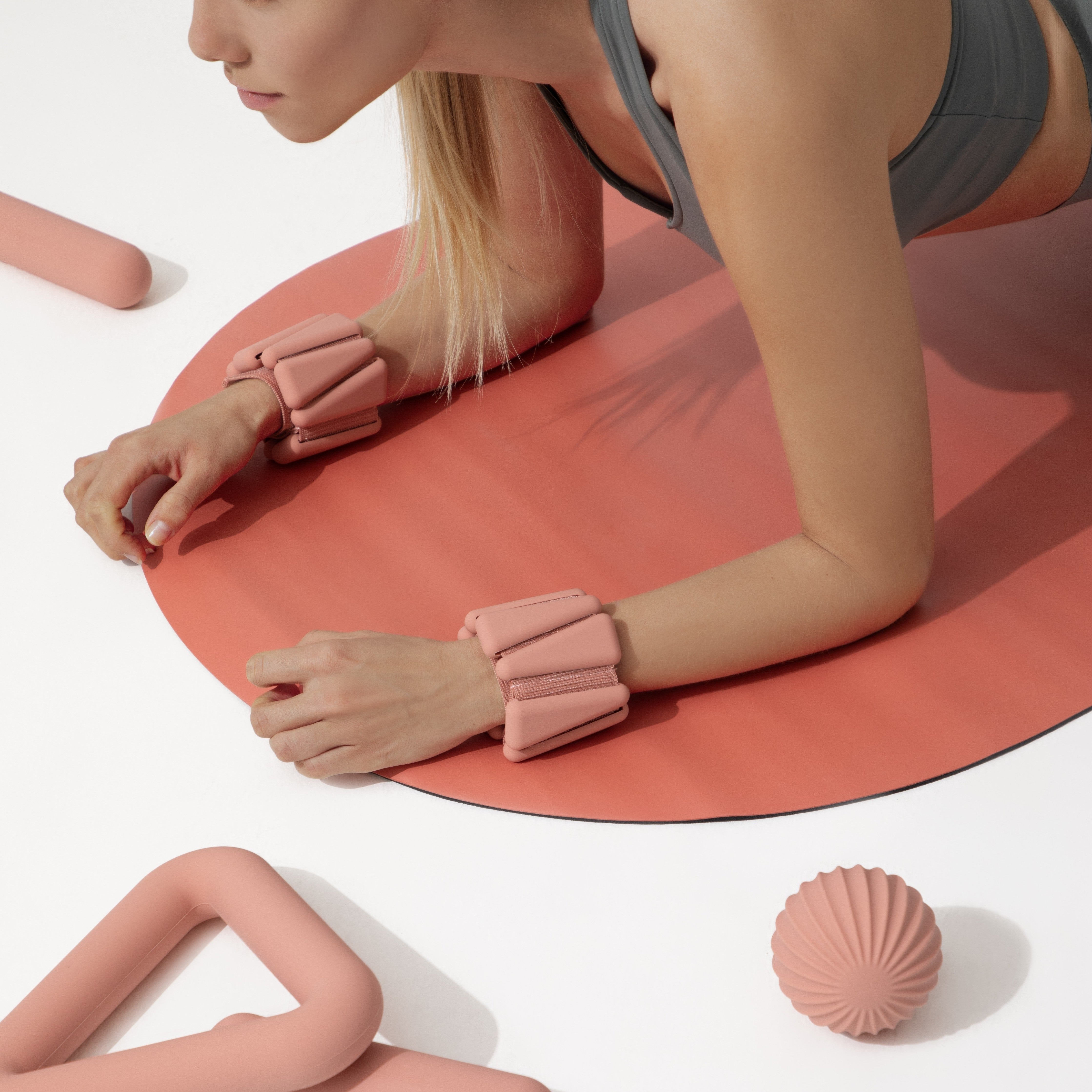 Yoga Fitness Matı Oval Somon